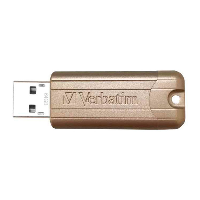 USB ПАМЕТ VERBATIM 64GB PINSTRIPE GOLD