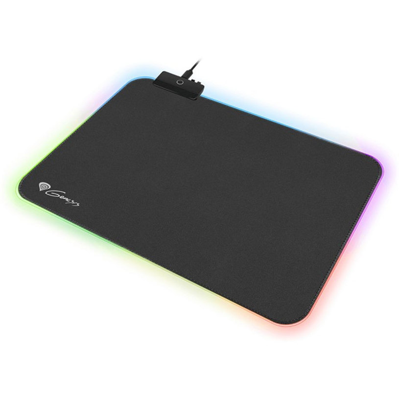 Gaming Mouse pad 350x250x4 mm GENESIS with anti-slip base BORON 500 M RGB NPG-1508 and 11 rgb backlight modes Gaming Mouse pad 350x250x4 mm GENESIS with anti-slip base BORON 500 M RGB NPG-1508 and 11 rgb backlight modes