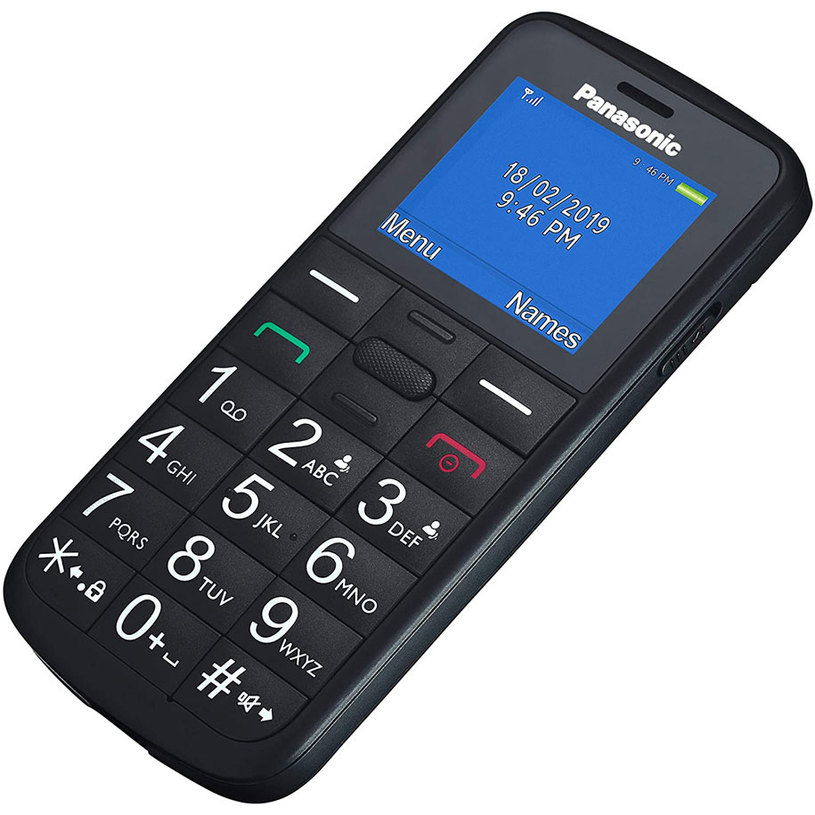 Panasonic KX-TU110 Black Feature Phone, 1.77", Dual SIM, 1000 mAh