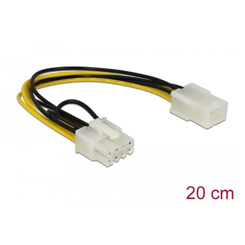 Кабел DELOCK 6PIN/F TO 8PIN/M PCIE 83775 Кабел DELOCK 6PIN/F TO 8PIN/M PCIE 83775