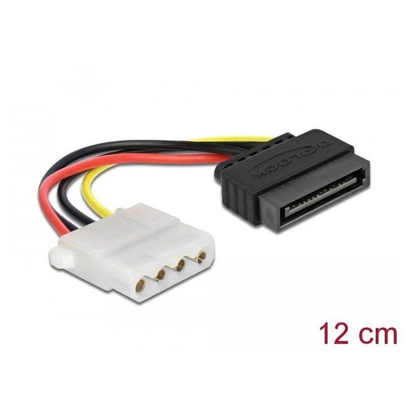 Cable DELOCK SATA 15PIN TO 4PIN MOL. 60115 Cable DELOCK SATA 15PIN TO 4PIN MOL. 60115