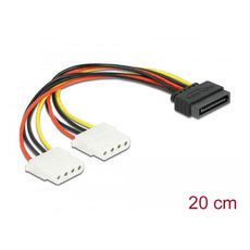 Кабел DELOCK SATA 15PIN TO 2X 4PIN MOLEX/F Кабел DELOCK SATA 15PIN TO 2X 4PIN MOLEX/F
