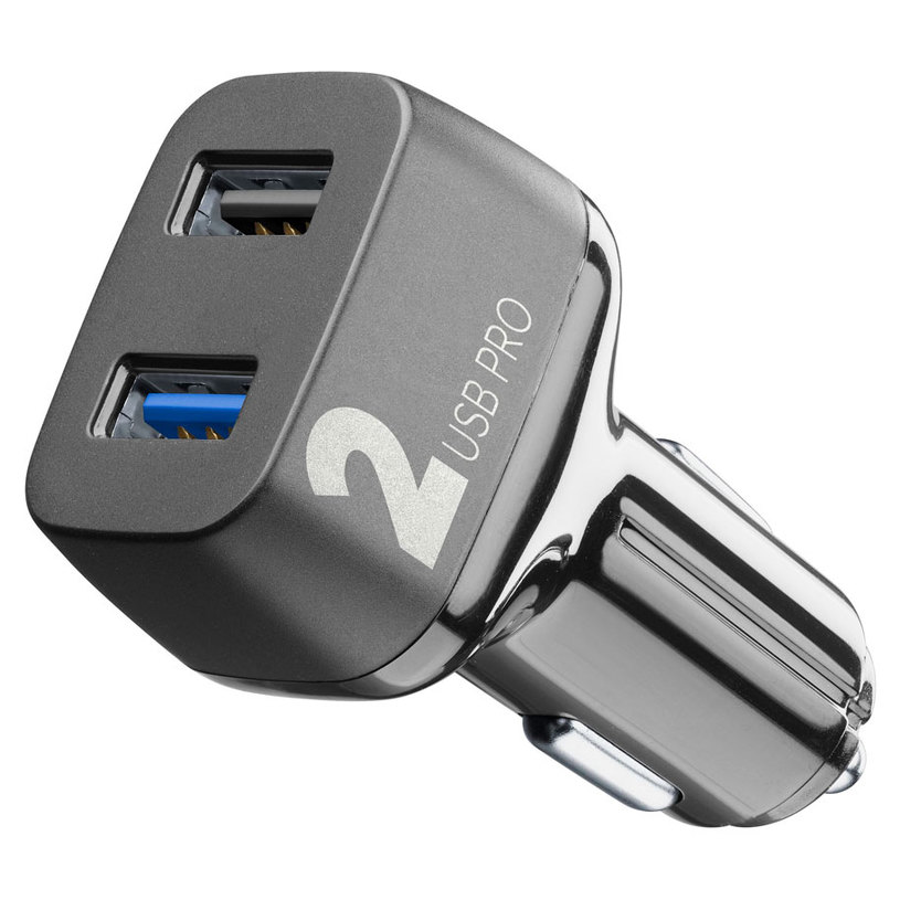 ЗАРЯДНО 12V 12W+18W USB BLACK ЗАРЯДНО 12V 12W+18W USB BLACK