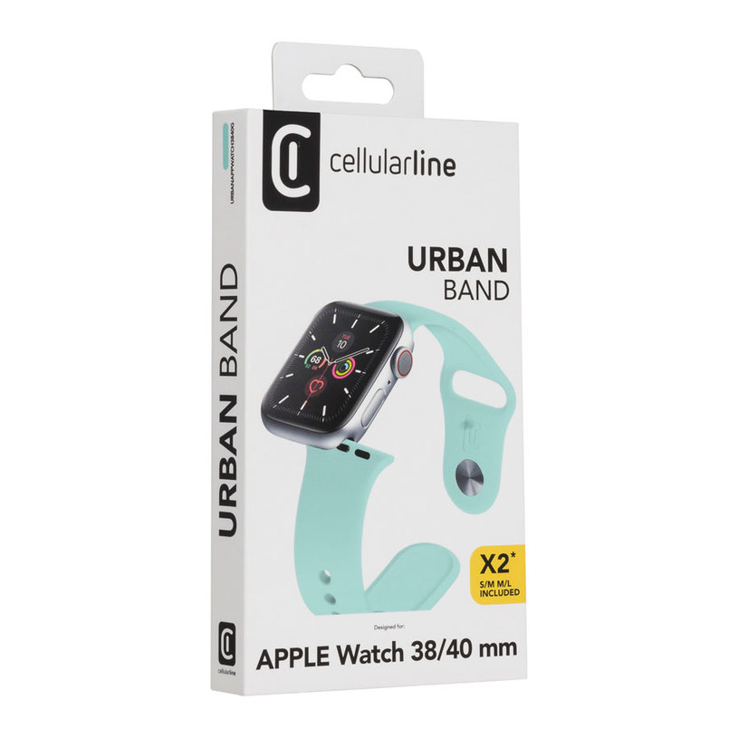 SILICONE STRAP CELLULAR LINE URBAN APPLE WATCH 38/40mm GR SILICONE STRAP CELLULAR LINE URBAN APPLE WATCH 38/40mm GR