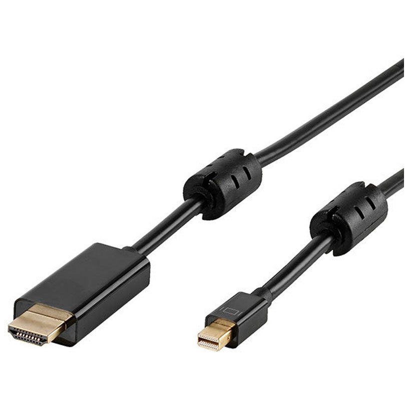 Cable от източник с Mini DisplayPort VIVANCO към приемник с HDMI Mini D.Port->HDMI 1.8 M 45344 работи само в тази посока Cable от източник с Mini DisplayPort VIVANCO към приемник с HDMI Mini D.Port->HDMI 1.8 M 45344 работи само в тази посока