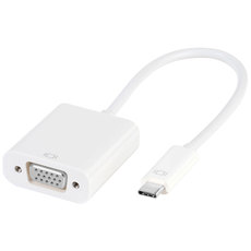 Cable adapter from a usb-c source VIVANCO to a receiver with vga USB-C to VGA 45255 works only in this directio Cable adapter from a usb-c source VIVANCO to a receiver with vga USB-C to VGA 45255 works only in this directio