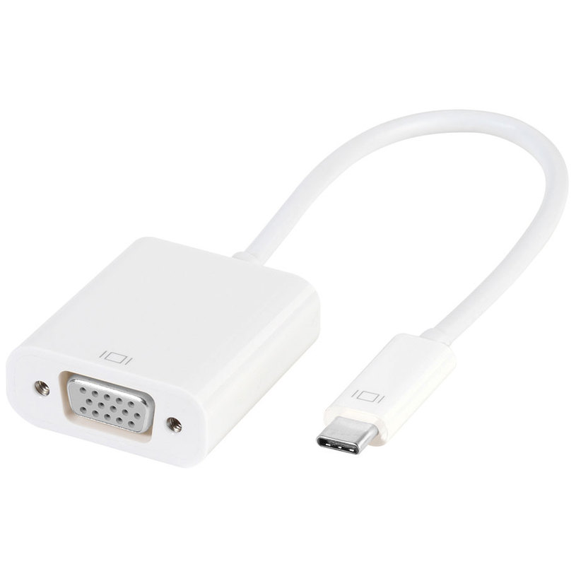 Кабел адаптер от източник с USB-C VIVANCO към приемник с VGA USB-C to VGA 45255 работи само в тази посока Кабел адаптер от източник с USB-C VIVANCO към приемник с VGA USB-C to VGA 45255 работи само в тази посока