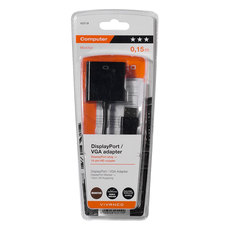 Cable from a displayport source VIVANCO to a receiver with vga D.Port M to VGA F 0.15 m 45519 works only in this directio Cable from a displayport source VIVANCO to a receiver with vga D.Port M to VGA F 0.15 m 45519 works only in this directio