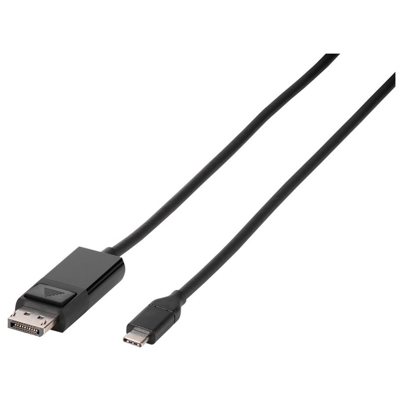 Кабел от източник с USB-C VIVANCO към приемник с DisplayPort USB-C to D.Port 45527 1.5 m работи само в тази посока Кабел от източник с USB-C VIVANCO към приемник с DisplayPort USB-C to D.Port 45527 1.5 m работи само в тази посока