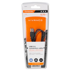 Cable VIVANCO USB-A - MINI-B 45207 0.75 m Cable VIVANCO USB-A - MINI-B 45207 0.75 m