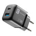 ЗАРЯДНО 220V 30W PD GAN USB+TYPE-C BK^ ЗАРЯДНО 220V 30W PD GAN USB+TYPE-C BK^