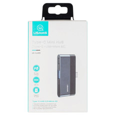 USB HUB USAMS SJ491 C->USB A/C +Micro SD