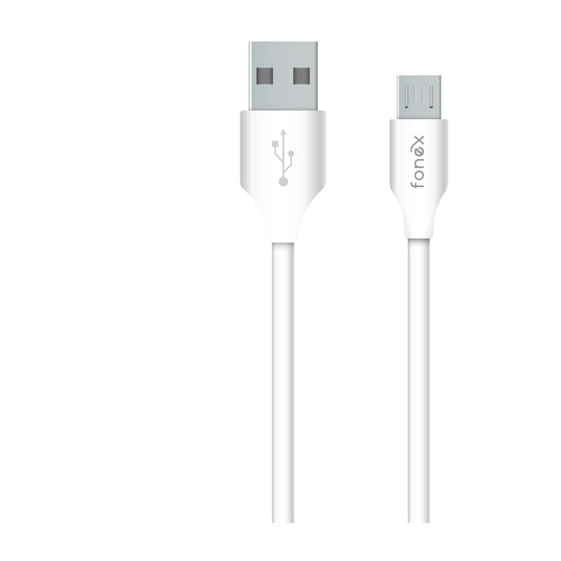 КАБЕЛ FONEX MICRO USB 12W 1.5m WHITE КАБЕЛ FONEX MICRO USB 12W 1.5m WHITE