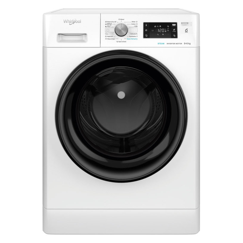 Washing machine&Dryer WHIRLPOOL FFWDB 864349 BV EE 1400 об/min, INVERTER MOTOR Washing machine&Dryer WHIRLPOOL FFWDB 864349 BV EE 1400 об/min, INVERTER MOTOR