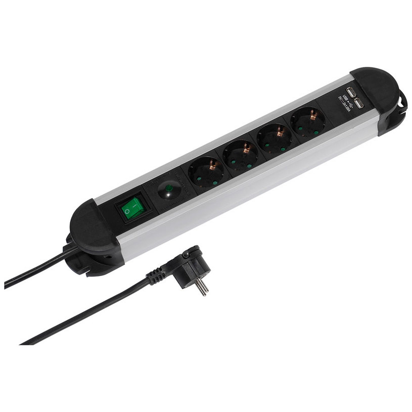 Разклонител VIVANCO PRO 37658 4ГН. КЛ. 2XUSB 2 Разклонител VIVANCO PRO 37658 4ГН. КЛ. 2XUSB 2