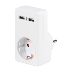 Разклонител VIVANCO 34422 1 ГНЕЗДО / 2 USB-A Разклонител VIVANCO 34422 1 ГНЕЗДО / 2 USB-A