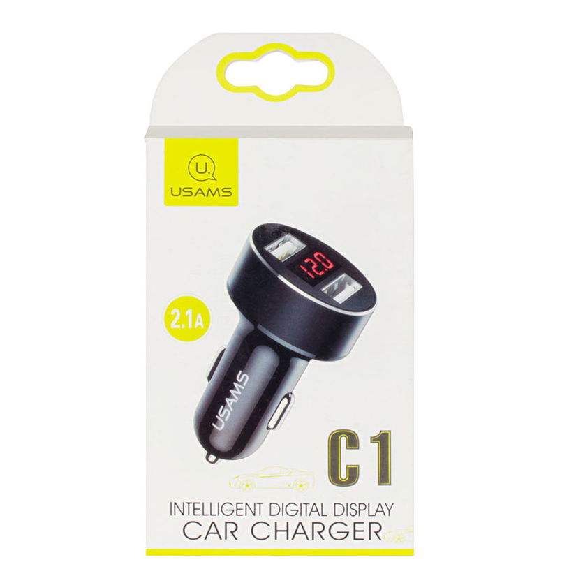 ЗАРЯДНО 12V USAMS 2.1A DISPLAY CC45GC02 ЗАРЯДНО 12V USAMS 2.1A DISPLAY CC45GC02