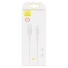 КАБЕЛ USAMS TYPE-C 1M SJ372USB02 WHITE КАБЕЛ USAMS TYPE-C 1M SJ372USB02 WHITE