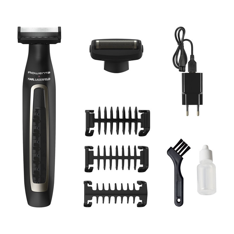 Body groomer ROWENTA x KARL LAGERFELD TN602LF0 FOREVER SHARP PERFECT BATTERY LEVEL INDICATOR, WATER RESISTANT Body groomer ROWENTA x KARL LAGERFELD TN602LF0 FOREVER SHARP PERFECT BATTERY LEVEL INDICATOR, WATER RESISTANT