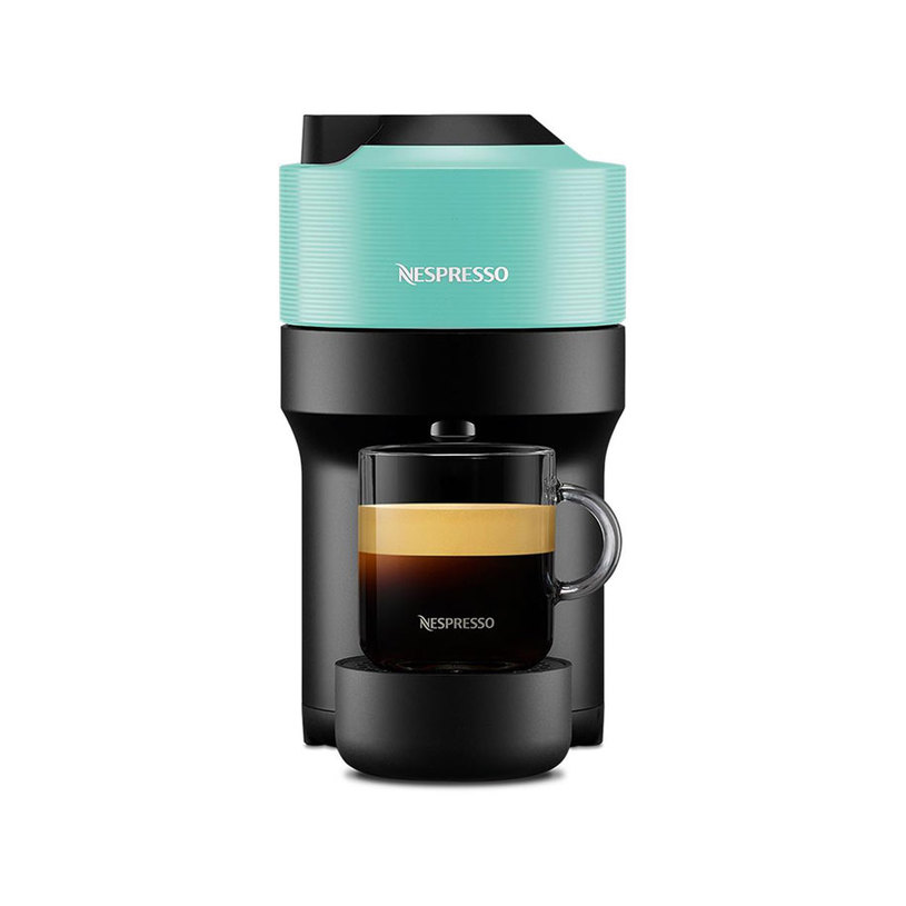 Coffee maker with capsules NESPRESSO VERTUO POP AQ.BK GCV2XE 600.00 ml, AUTOMATIC CAPPUCCINO SYSTEM, МЕНТА/ЧЕРЕН Coffee maker with capsules NESPRESSO VERTUO POP AQ.BK GCV2XE 600.00 ml, AUTOMATIC CAPPUCCINO SYSTEM, МЕНТА/ЧЕРЕН