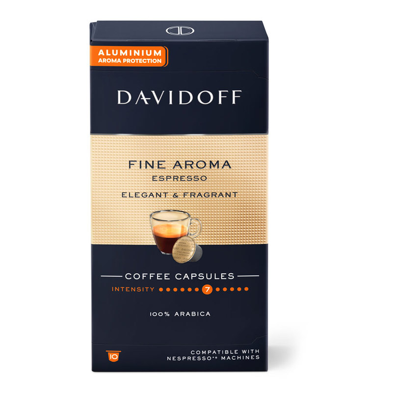 КАФЕ DAVIDOFF FINE AROMA ESPRESSO 10БР. КАФЕ DAVIDOFF FINE AROMA ESPRESSO 10БР.