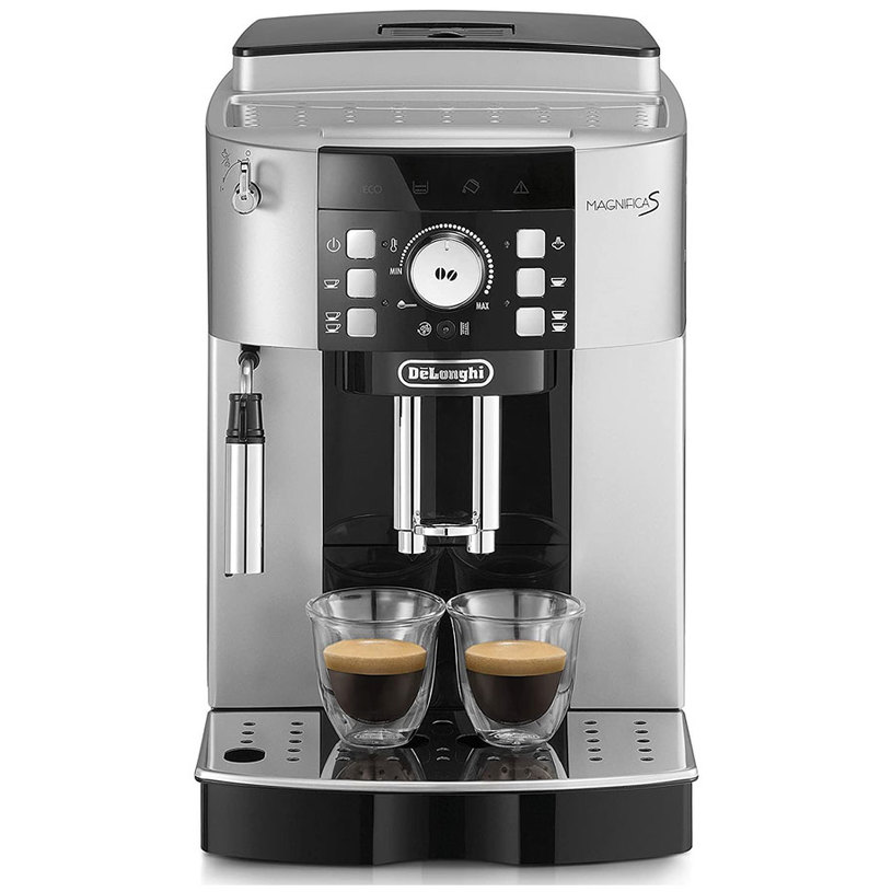 Coffee automat DELONGHI MAGNIFICA S ECAM21.117.SB 1800.00 ml, 15.00 bar, GROUND COFFEE OPTION, СИВ/ЧЕРЕН Coffee automat DELONGHI MAGNIFICA S ECAM21.117.SB 1800.00 ml, 15.00 bar, GROUND COFFEE OPTION, СИВ/ЧЕРЕН
