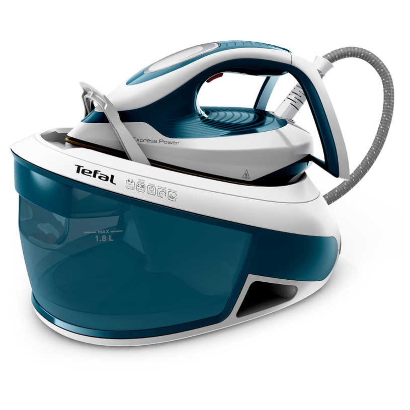 Център за гладене TEFAL EXPRESS POWER SV8111E0 УДАРНА ПАРА 430 Г/МИНУТА 2800 W, 6.2 bar Център за гладене TEFAL EXPRESS POWER SV8111E0 УДАРНА ПАРА 430 Г/МИНУТА 2800 W, 6.2 bar