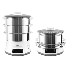 Steam cooking appliance TEFAL CONVENIENT SERIES DELUXE VC502D10 3 COOKING LEVELS AT THE SAM TIMER, БЯЛ Steam cooking appliance TEFAL CONVENIENT SERIES DELUXE VC502D10 3 COOKING LEVELS AT THE SAM TIMER, БЯЛ