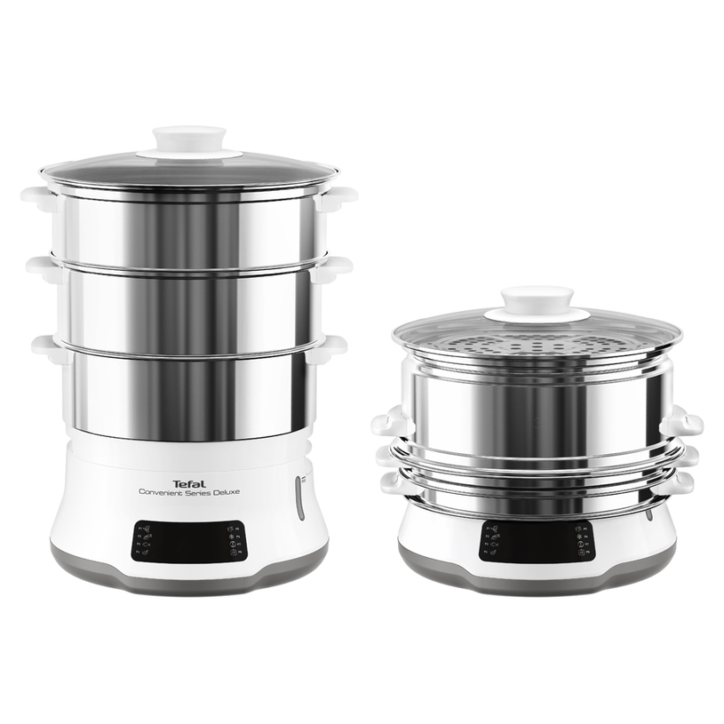 Уред за готвене на пара TEFAL CONVENIENT SERIES DELUXE VC502D10 3 НИВА НА ГОТВЕНЕ ЕДНОВРЕМЕ ТАЙМЕР, БЯЛ Уред за готвене на пара TEFAL CONVENIENT SERIES DELUXE VC502D10 3 НИВА НА ГОТВЕНЕ ЕДНОВРЕМЕ ТАЙМЕР, БЯЛ