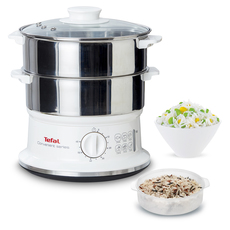 Уред за готвене на пара TEFAL CONVENIENT SERIES VC145130 2 НИВА НА ГОТВЕНЕ ЕДНОВРЕМЕ ТАЙМЕР, БЯЛ Уред за готвене на пара TEFAL CONVENIENT SERIES VC145130 2 НИВА НА ГОТВЕНЕ ЕДНОВРЕМЕ ТАЙМЕР, БЯЛ