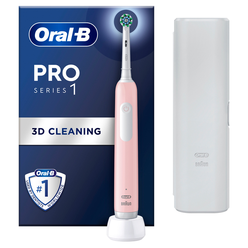 Електрическа четка за зъби ORAL B PRO 1 PINK+TC 6/8/6 Електрическа четка за зъби ORAL B PRO 1 PINK+TC 6/8/6