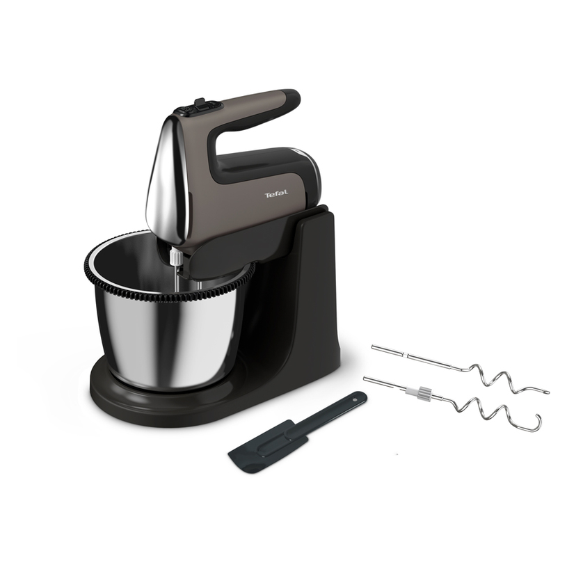 Миксер С ВЪРТЯЩА СЕ КУПА TEFAL POWERMIX SILENCE HT654E38 2 КОМЛЕКТА БЪРКАЛКИ, ТИХ РЕЖИМ 600 W, ЧЕРЕН Миксер С ВЪРТЯЩА СЕ КУПА TEFAL POWERMIX SILENCE HT654E38 2 КОМЛЕКТА БЪРКАЛКИ, ТИХ РЕЖИМ 600 W, ЧЕРЕН