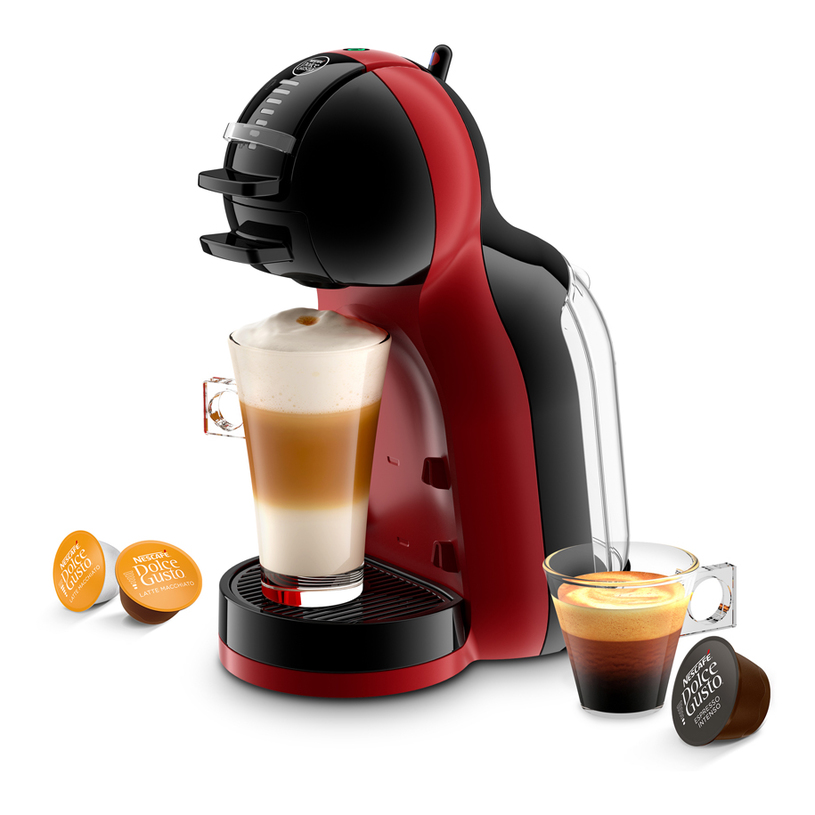 Кафемашина с капсули KRUPS MINI ME KP123H10 15.00 bar, 800.00 ml, ЧЕРВЕН/ЧЕРЕН Кафемашина с капсули KRUPS MINI ME KP123H10 15.00 bar, 800.00 ml, ЧЕРВЕН/ЧЕРЕН