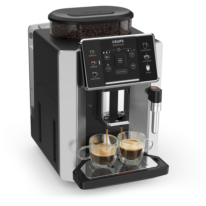 Кафеавтомат KRUPS EA910E10 1700.00 ml, 15.00 bar, ЧЕРЕН Кафеавтомат KRUPS EA910E10 1700.00 ml, 15.00 bar, ЧЕРЕН