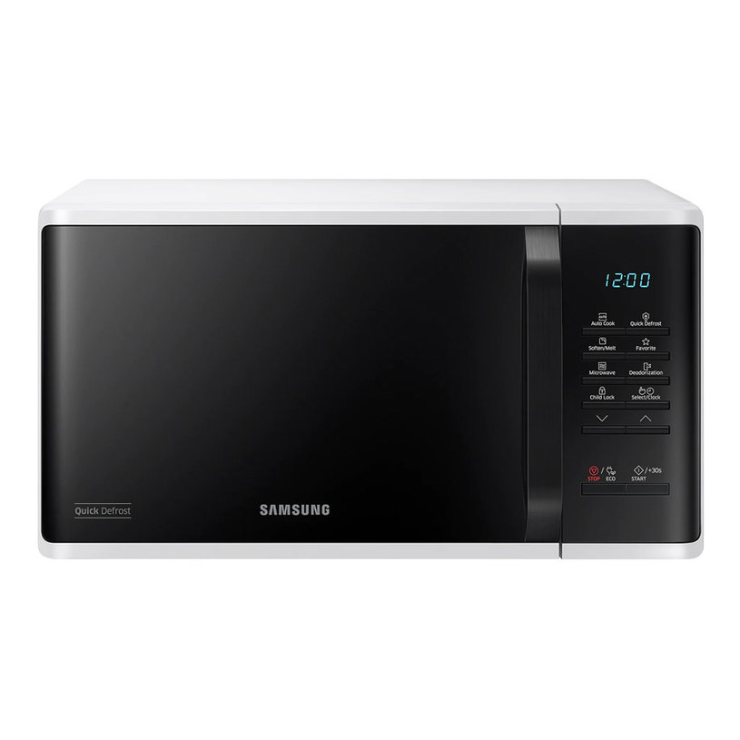 Микровълнова фурна SAMSUNG MS23K3513AW 800.0 W, 23.00 L, 23.00 L, 800 W, БЯЛ Микровълнова фурна SAMSUNG MS23K3513AW 800.0 W, 23.00 L, 23.00 L, 800 W, БЯЛ