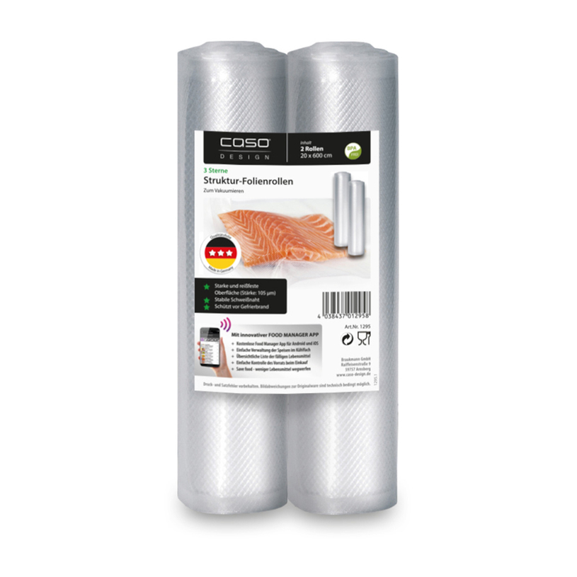 РОЛКИ ЗА ВАКУУМ. 1295 CASO 20x600 2БР РОЛКИ ЗА ВАКУУМ. 1295 CASO 20x600 2БР