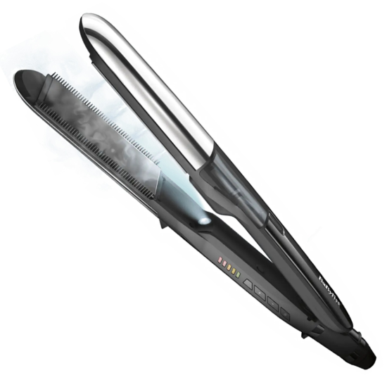 Парна преса за коса BaByliss Steam Pure ST495E керамични плочи къдрене