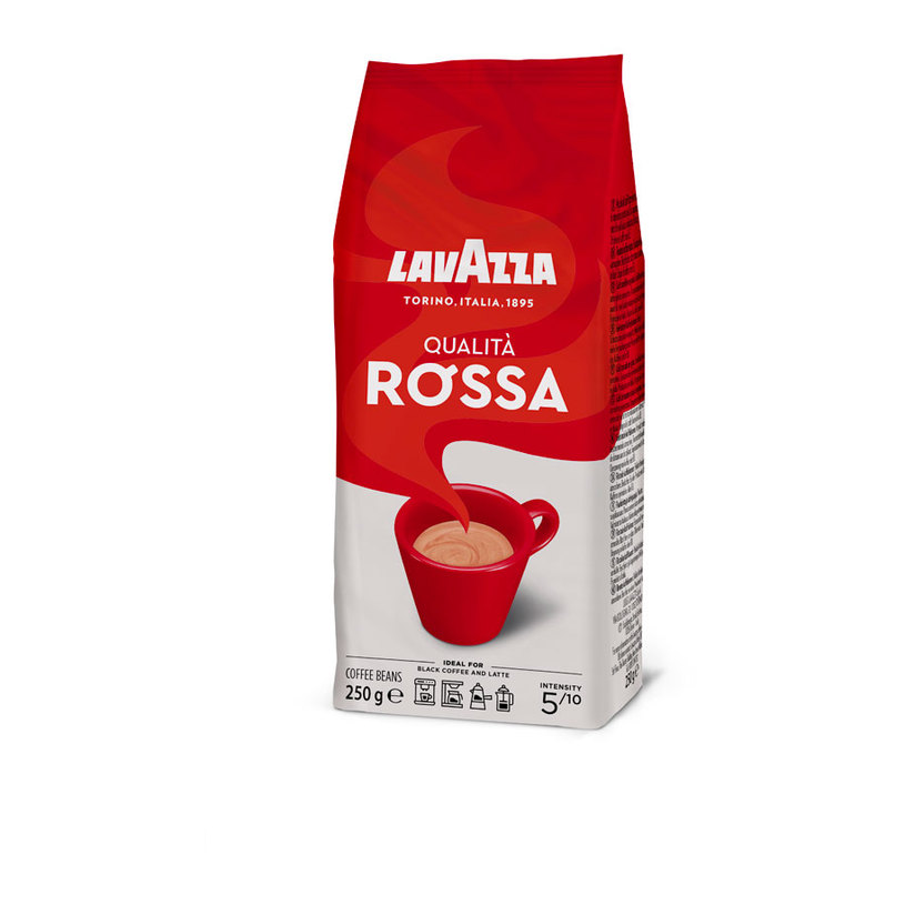 КАФЕ LAVAZZA QUALITA ROSSA 250Г ЗЪРНА КАФЕ LAVAZZA QUALITA ROSSA 250Г ЗЪРНА