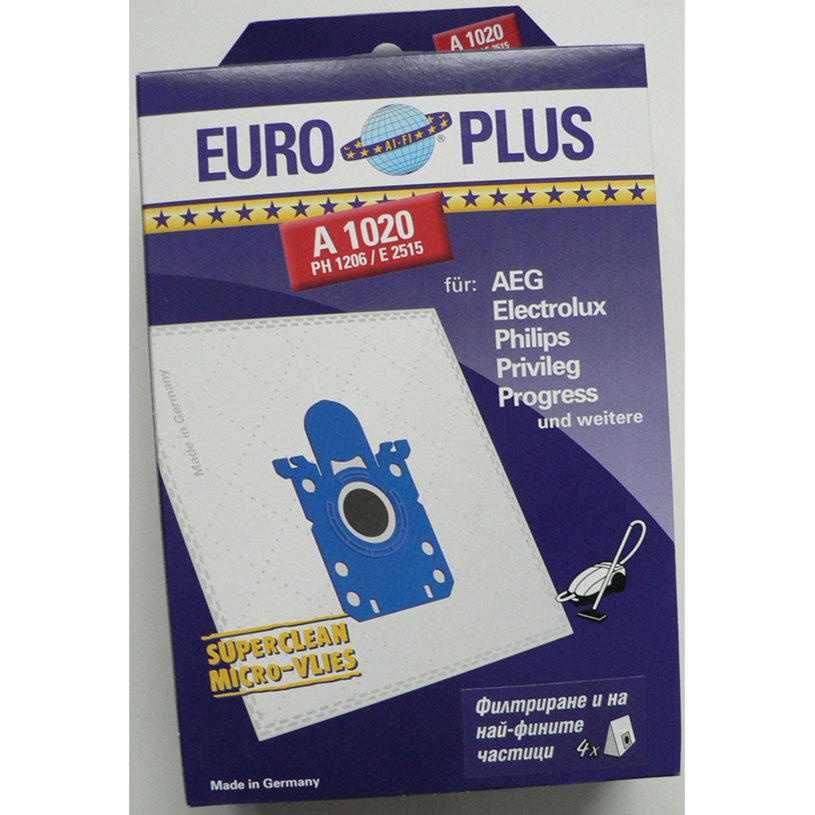 ТОРБИ ЗА ПРАХОСМ. EURO PLUS A 1020 ТОРБИ ЗА ПРАХОСМ. EURO PLUS A 1020