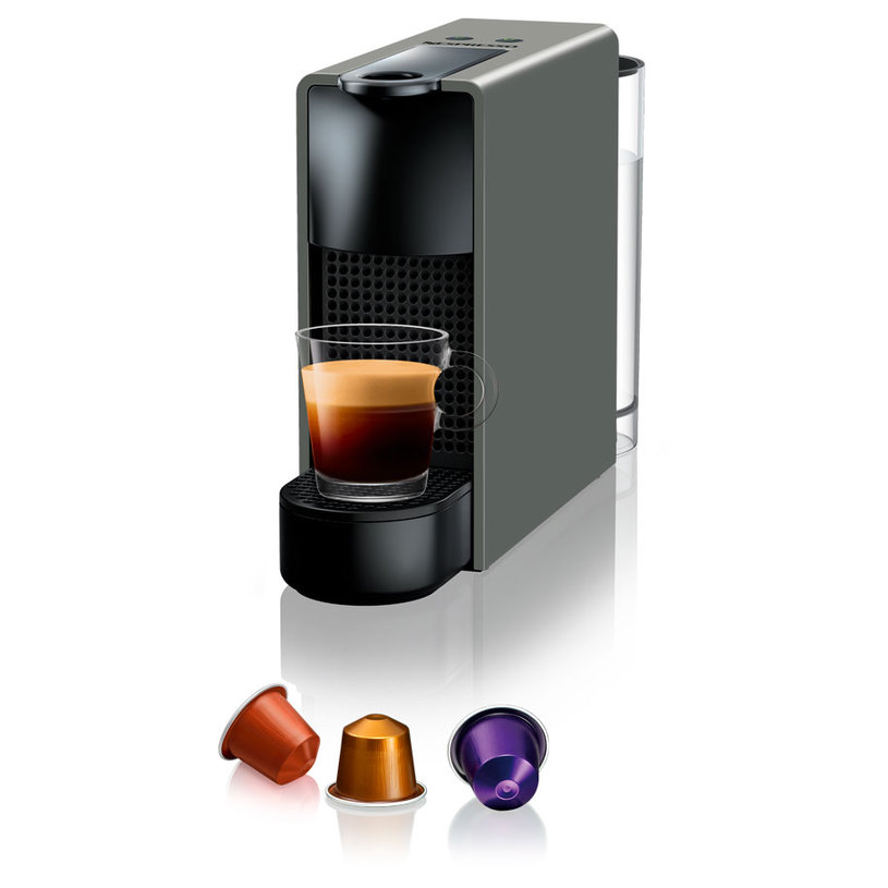 Кафемашина с капсули NESPRESSO ESSENZA MINI СИВА 19.00 bar, 600.00 ml, СИВ Кафемашина с капсули NESPRESSO ESSENZA MINI СИВА 19.00 bar, 600.00 ml, СИВ
