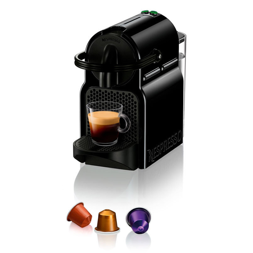 Кафемашина с капсули NESPRESSO INISSIA ЧЕРНА 19.00 bar, 700.00 ml, ЧЕРЕН Кафемашина с капсули NESPRESSO INISSIA ЧЕРНА 19.00 bar, 700.00 ml, ЧЕРЕН
