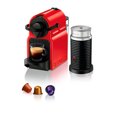 Кафемашина с капсули NESPRESSO INISSIA RED+AEROCCINO 19.00 bar, 700.00 ml, ЧЕРВЕН Кафемашина с капсули NESPRESSO INISSIA RED+AEROCCINO 19.00 bar, 700.00 ml, ЧЕРВЕН