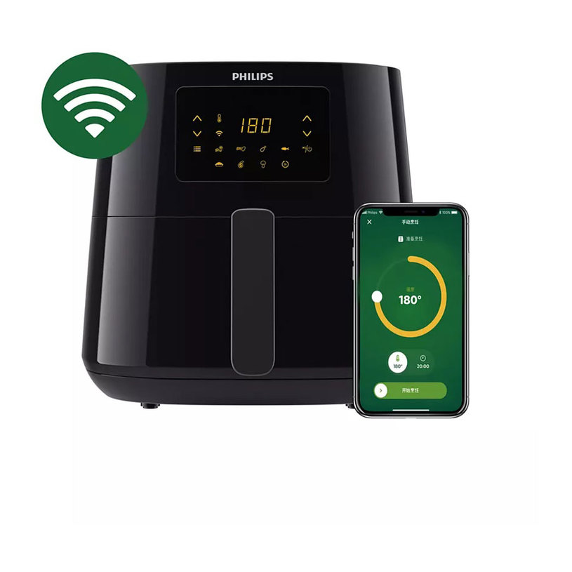 Уред за здравословно готвен с горещ въздух 14 в 1 PHILIPS Серия 5000 CONNECTED XL HD9280/90 14 в 1 6.20 L, ТАЙМЕР, ЧЕРЕН Уред за здравословно готвен с горещ въздух 14 в 1 PHILIPS Серия 5000 CONNECTED XL HD9280/90 14 в 1 6.20 L, ТАЙМЕР, ЧЕРЕН