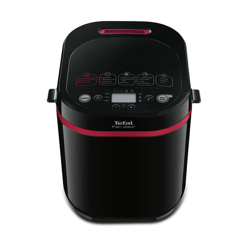 Хлебопекарна TEFAL PAIN PLAISIR PF220838 720 W, ЧЕРЕН, БРОЙ ПРОГРАМИ 17 Хлебопекарна TEFAL PAIN PLAISIR PF220838 720 W, ЧЕРЕН, БРОЙ ПРОГРАМИ 17