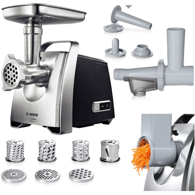 Meat grinder BOSCH PROPOWER MFW68660 , 2200 W ЧЕРЕН / СИВ Meat grinder BOSCH PROPOWER MFW68660 , 2200 W ЧЕРЕН / СИВ