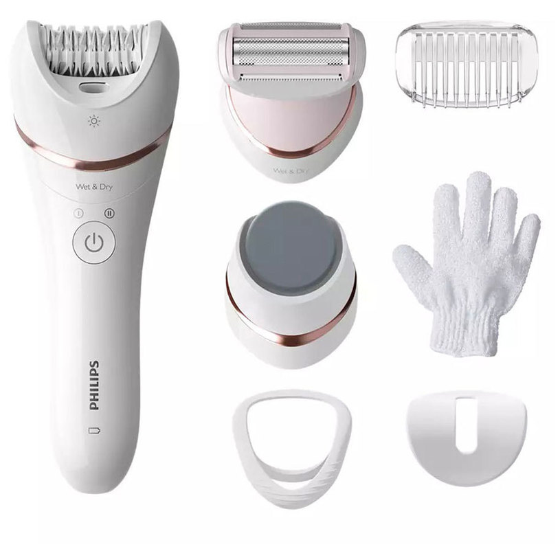 Epilator PHILIPS SERIES 8000 WET&DRY BRE730/10 БЯЛ, WASHABLE HEAD Epilator PHILIPS SERIES 8000 WET&DRY BRE730/10 БЯЛ, WASHABLE HEAD