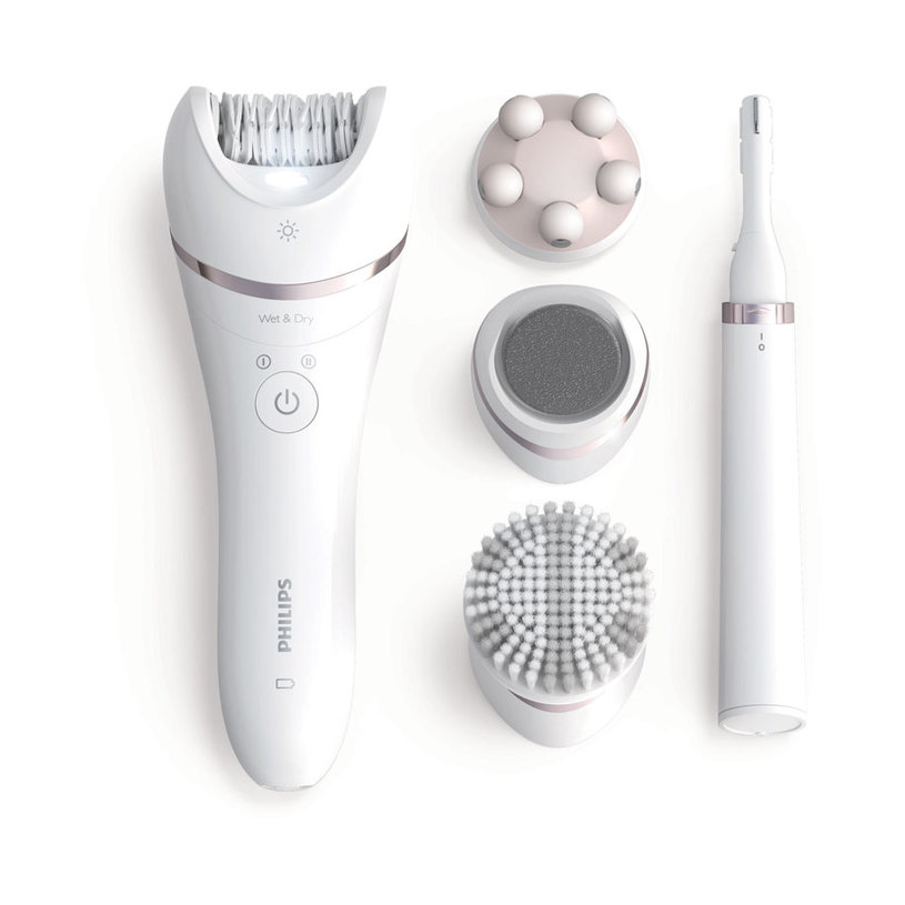 Epilator PHILIPS SERIES 8000 WET&DRY BRE740/90 БЯЛ, WASHABLE HEAD Epilator PHILIPS SERIES 8000 WET&DRY BRE740/90 БЯЛ, WASHABLE HEAD