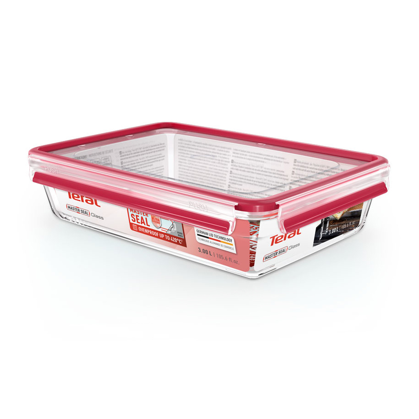 КУТИЯ TEFAL N1041210 MSEAL GLASS 3L КУТИЯ TEFAL N1041210 MSEAL GLASS 3L