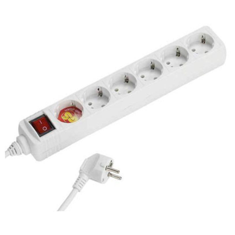 Distribution panel VIVANCO ES6 W15 28260 6 SOCKETS WITH KEY Distribution panel VIVANCO ES6 W15 28260 6 SOCKETS WITH KEY