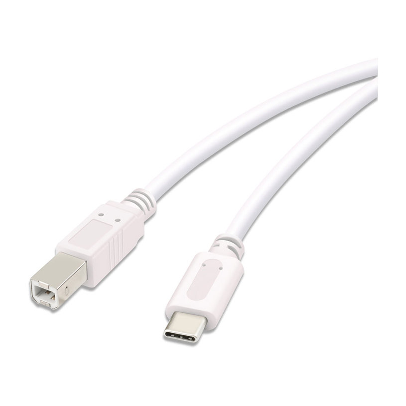 Cable VIVANCO USB-C-USB-B 1.8 m 45355 White Cable VIVANCO USB-C-USB-B 1.8 m 45355 White